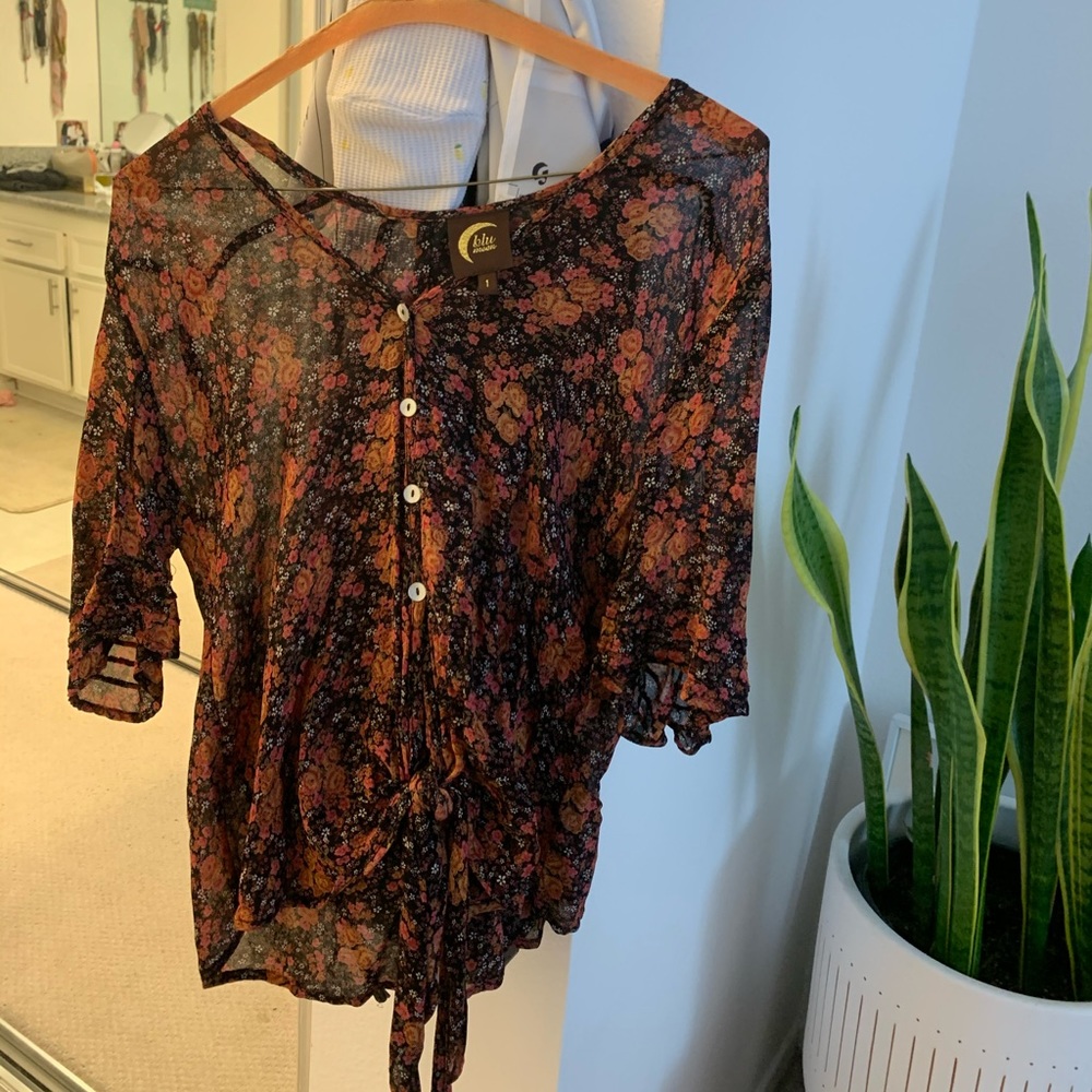 Blu Moon Floral Top